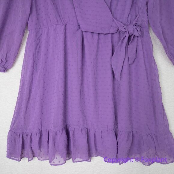 New! City Chic Wild Dobby Dress  lilac purple,  women plus‎ size 18 - Picture 5 of 16